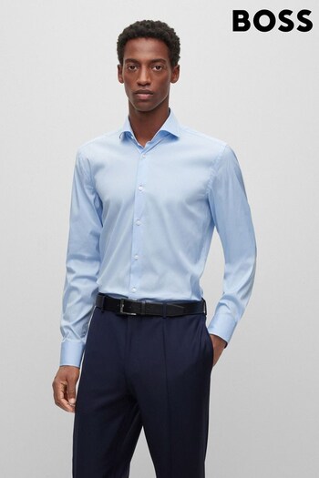 BOSS Light Blue Slim Fit Dress Shirt (C05207) | £129