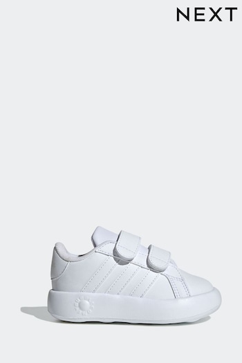 adidas White Kids Grand Court 2.0 Shoes (C05339) | £23