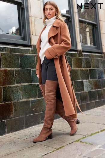 Brown Forever Comfort® Slouch Over The Knee Boots (C05651) | £120