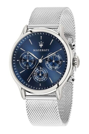Maserati Gents Silver Tone Epoca Watch (C06147) | £229