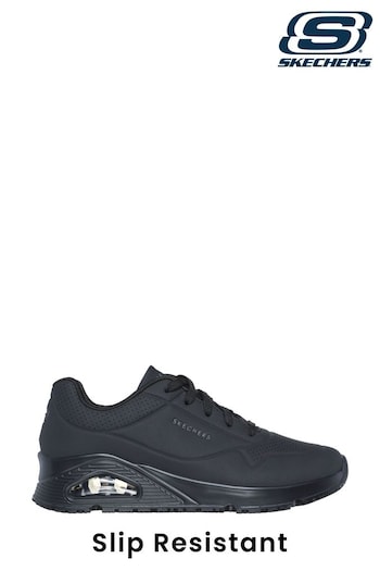 Skechers Black Work Relaxed Fit: Uno Slip Resistant Womens Trainers (C06172) | £79