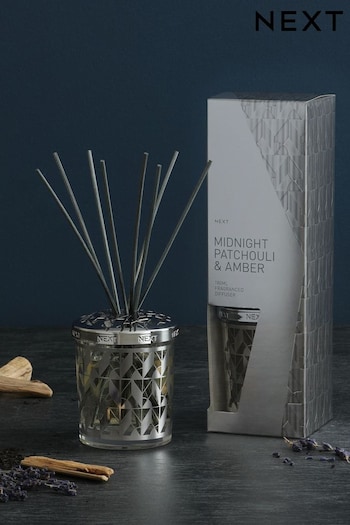 Midnight Patchouli & Amber 180ml Fragranced Reed Diffuser (C06178) | £24