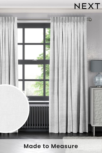 Frost White Paso Made To Measure Curtains (C06209) | £61