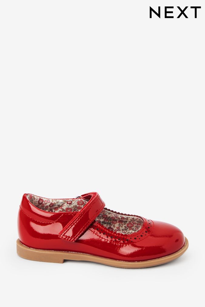 Girls red hotsell shoes uk