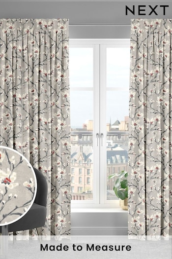 Red Burley Made To Measure Curtains (C06414) | £61