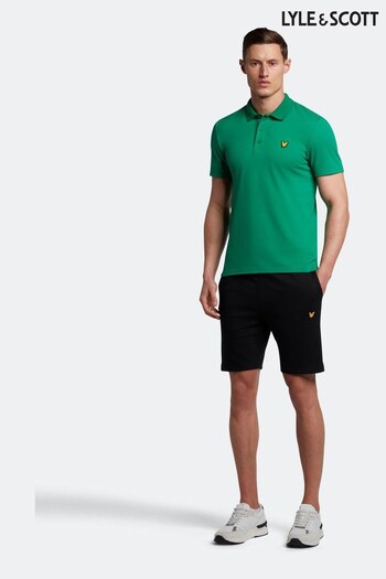 Lyle & Scott Black Fly Fleece Shorts (C06416) | £55