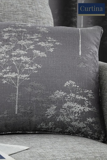 Curtina Grey Elmwood Cushion (C06563) | £16