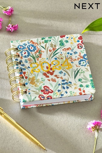 Multi Floral 2024 Compact Diary (C06567) | £5