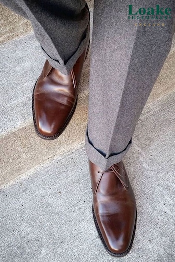 Loake Pimlico Brown Calf Leather Chukka Boots (C06570) | £280