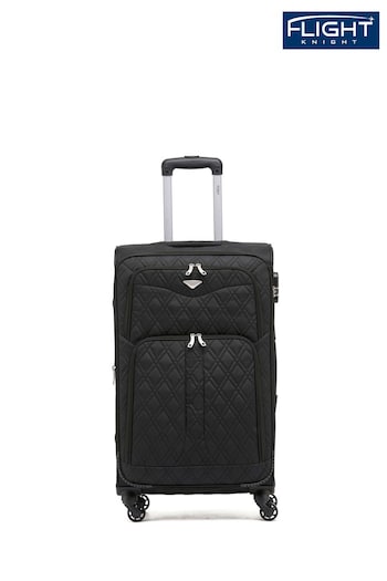 Flight Knight Medium Softcase Lightweight Check-In Suitcase With 4 Wheels (C06660) | £60