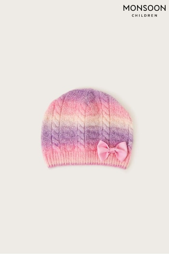 Monsoon Pink Rebecca Ombré Beanie Hat (C06838) | £11 - £12