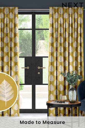 Yellow Finn Made To Measure Curtains (C06846) | £61