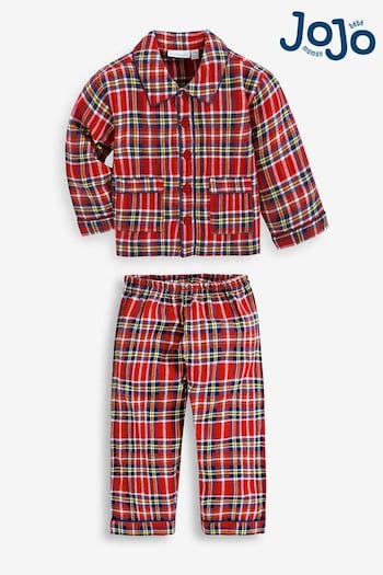 JoJo Maman Bébé Red Classic Tartan Pyjamas (C07376) | £22