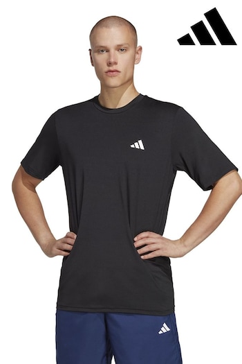 adidas Black PERFORMANCE Train Essentials Stretch Training T-Shirt (C07426) | £23