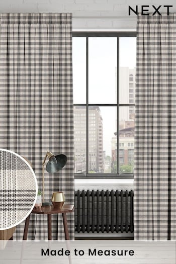 Black Cleveland Made To Measure Curtains (C07446) | £109