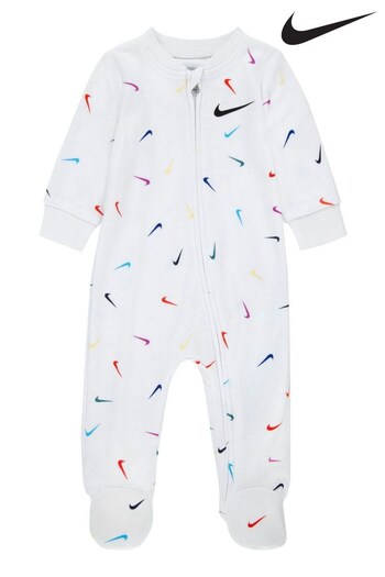 Nike White Logo Sleepsuit (C07678) | £24