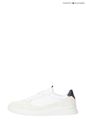 Tommy Hilfiger White Elevated Cupsole Trainers (C07710) | £140
