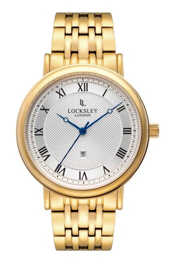 Locksley London Gents Gold Tone Watch (C07788) | £79.99