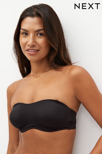 Black Smoothing Strapless Non Pad Wired Bra (C08152) | £22