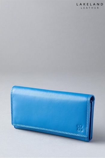 Lakeland Leather Blue Large Leather Purse (C08205) | £35