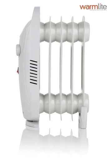 Warmlite White 650W Oil filled Radiator with Thermostat (C08306) | £27