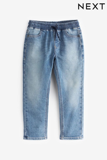 Light Vintage Blue Regular Fit Jersey Stretch Jeans Summer With Adjustable Waist (3-16yrs) (C08553) | £12 - £17