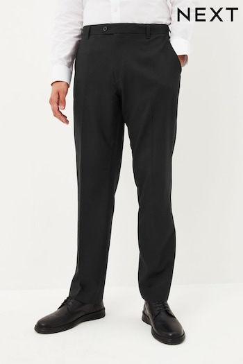 Black Machine Washable Plain Front Smart Trousers lindos (C08561) | £20