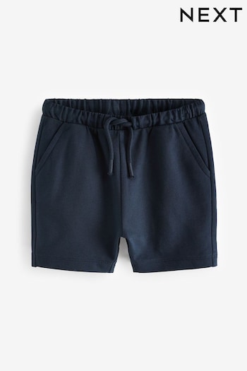 Navy Blue Jersey Shorts Polyester (3mths-7yrs) (C08566) | £4 - £6