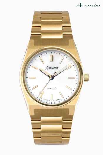 Accurist Origin Womens Gold Plated Stainless Steel Bracelet Analogue Watch (C08571) | £169