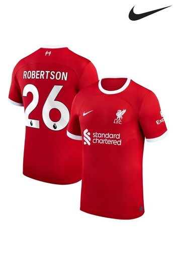 Nike respecto Red Robertson - 26 Liverpool FC Stadium 23/24 Home Football Shirt (C08659) | £95