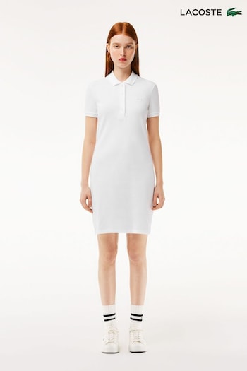 Lacoste coton Ess White Dress (C09136) | £135