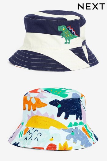 Dino Print Reversible Bucket Hat (3mths-16yrs) (C09446) | £8 - £9