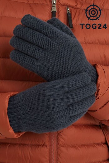 Tog 24 Blue Stretton Knitted Gloves (C09556) | £24