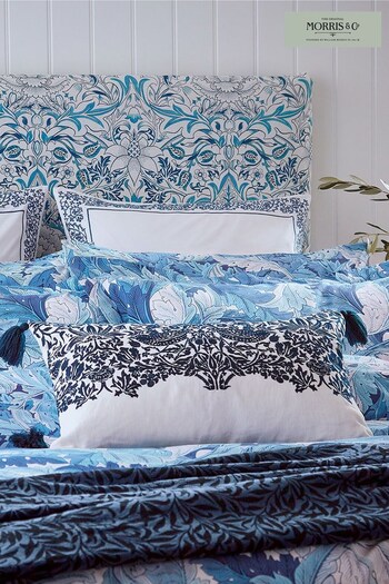 Morris & Co Set of 2 Blue Acanthus Pillowcases (C09659) | £40