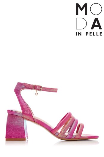 Moda in Pelle Flared Block Heels With 4 Vamp Straps (C09719) | £79