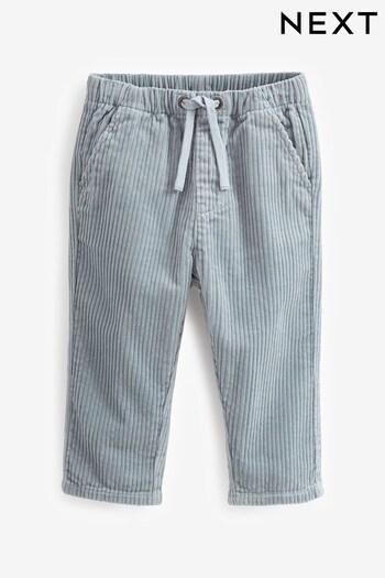 Light Blue Corduroy Pull-On Trousers (3mths-7yrs) (C09855) | £12 - £14