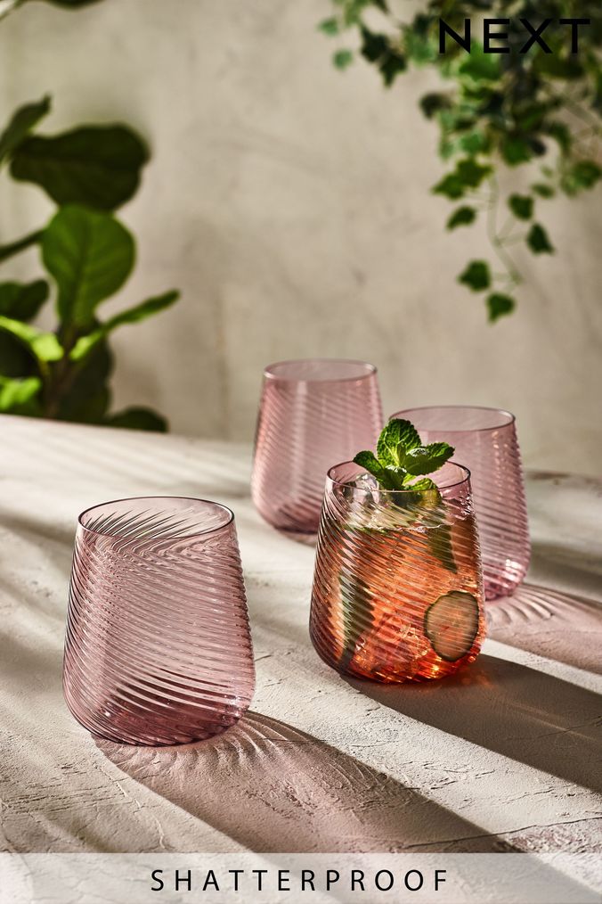 Picnic Glasses Outdoor Plastic Wine Tumbler Glasses Next UK