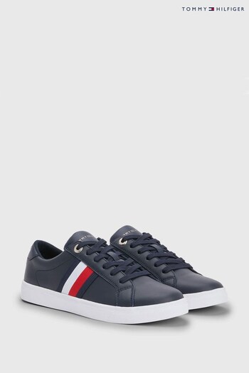 Tommy Dam Hilfiger Blue Corporate Webbing Trainers (C10098) | £100