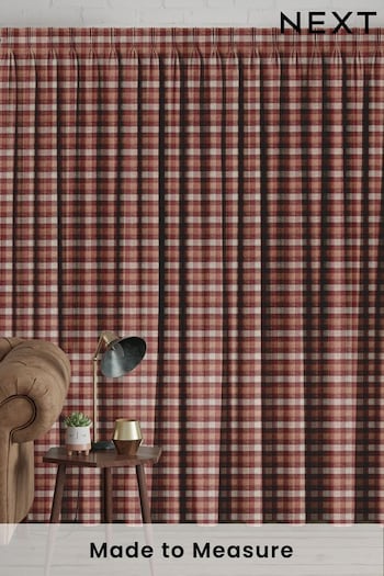 Red Cleveland Made To Measure Curtains (C10173) | £109