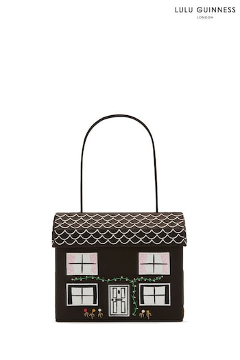 Lulu Guinness Black No.8 Portobello House Bag (C10184) | £325