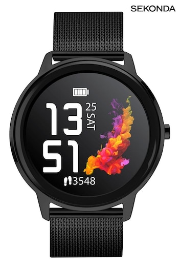 Sekonda Flex Black Mesh Strap Smart Watch (C10220) | £80