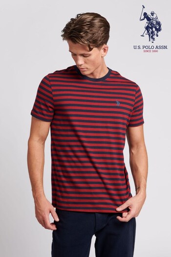 U.S. Polo Assn. Mens Bretton Stripe T-Shirt (C10995) | £28