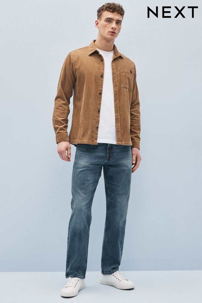 Buy Men s Straight Grey Jeans Online Next UK