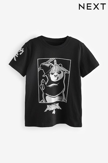 Black Licensed 'Kung Fu Panda 4' T-Shirt (3-16yrs) (C11214) | £13 - £16