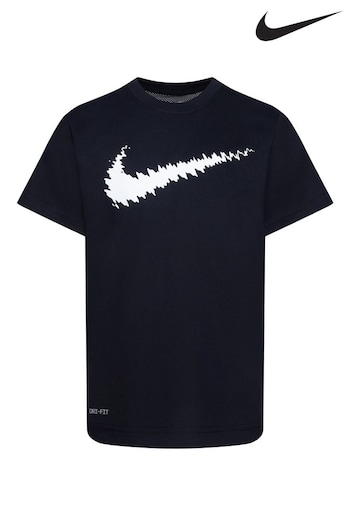 Nike Black Little Kids Dri-FIT Trophy T-Shirt (C11488) | £16