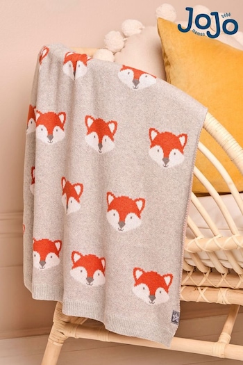 JoJo Maman Bébé Grey Fox Blanket (C11543) | £26