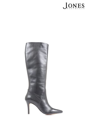 Jones Bootmaker Leilani Black Knee High Stiletto Metcon Boots (C11587) | £180