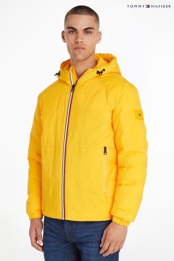 Tommy Hilfiger Yellow Mix Media Hooded Jacket (C11606) | £300