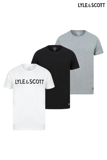 Lyle & Scott August Black Loungewear T-Shirts 3 Pack (C11612) | £36