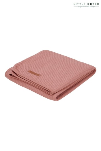 Little Dutch Pink Pure Pink Blush Cot Summer Blanket (C11647) | £50